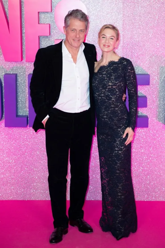 hugh grant et renee zellweger assistent à la première du film bridget jones   mad about the boy - bridget jones   folle de lui au cinéma grand rex à paris, france, le 28 janvier 2025 photo par aurore marechal abacapresscom