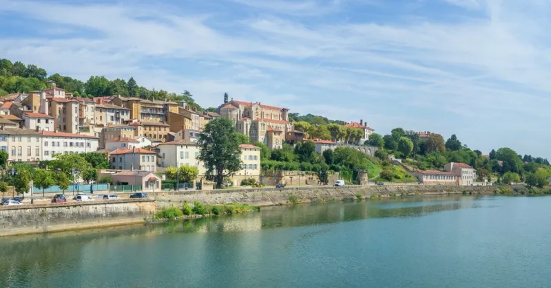 cityscape of trevoux, france