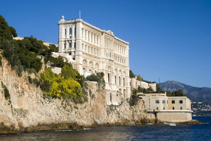 side of oceanographic institute in principality of monaco