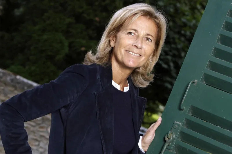 claire chazal pose lors d'une séance de portrait à paris, en france, en août 2018 photo par vim abacapresscom
