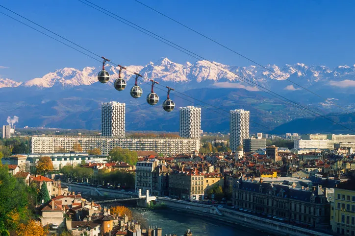 famous eggs of grenoble this cable car brings you up to la bastille