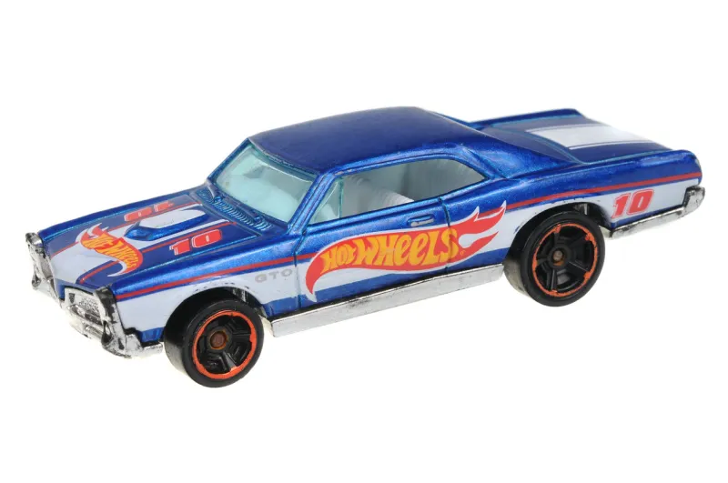 adelaide, australia - july 08, 2016 an isolated shot of a 67 pontiac gto hot wheels diecast toy car hot wheels cars made by mattel are highly sought after collectables