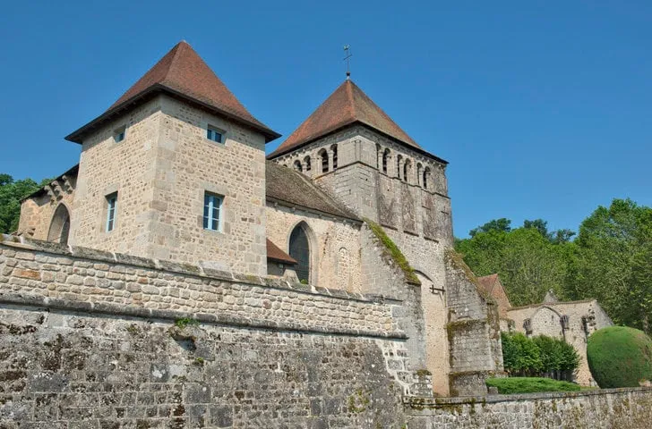 church of moutier d ahun, in the creuse, limousin, france