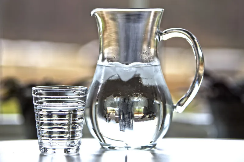 water in carafe