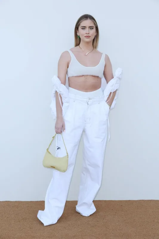 valentina ferragni attends le raphia jacquemus show on december 12, 2022 in le bourget, france photo by abacapresscom , 835152 011 le bourget france