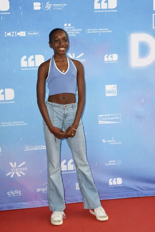 oumy bruni garrel posing for the photocall of ''neneh superstar' during the 1st festival du film de demain, held in vierzon, france, on june 04, 2022 photo by mireille ampilhac abacapresscom