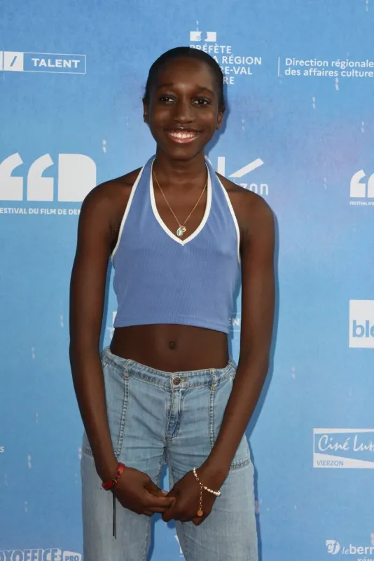 oumy bruni garrel posing for the photocall of ''neneh superstar' during the 1st festival du film de demain, held in vierzon, france, on june 04, 2022 photo by mireille ampilhac abacapresscom