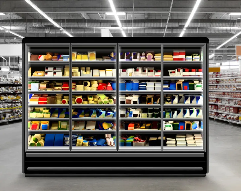 cheese in fridge mockup is suitable for presenting new packaging among many others also can be element for interior designers and architects