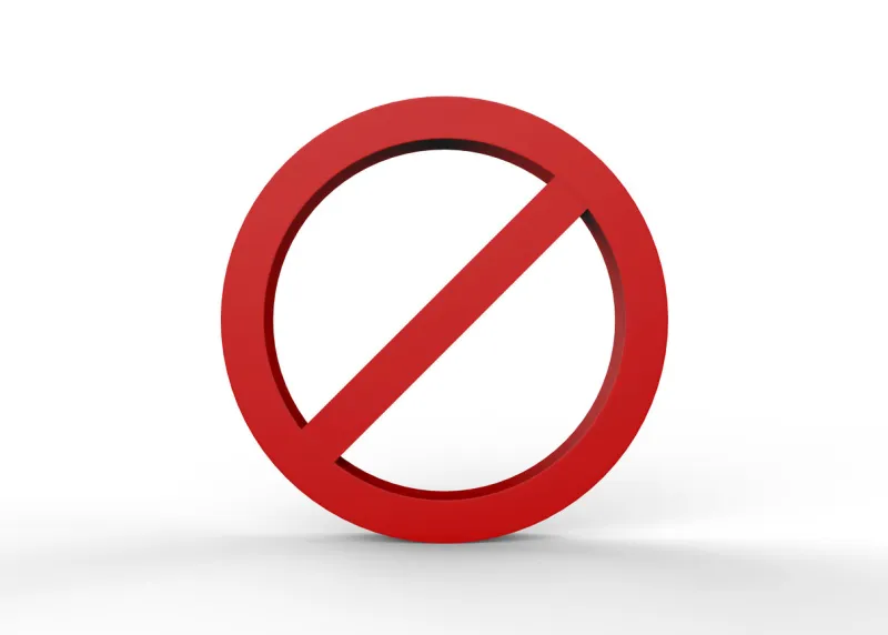 no' symbol, sign, warning sign, circle, forbidden