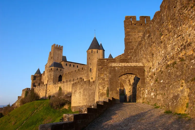 la cité, carcassonne, languedoc-rousillon, france
