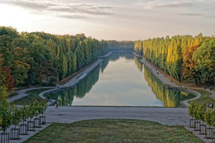 morning light in parc de sceaux, ile-de-france, france
