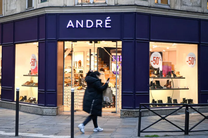la marque de chaussures andré en redressement judiciaire - paris
