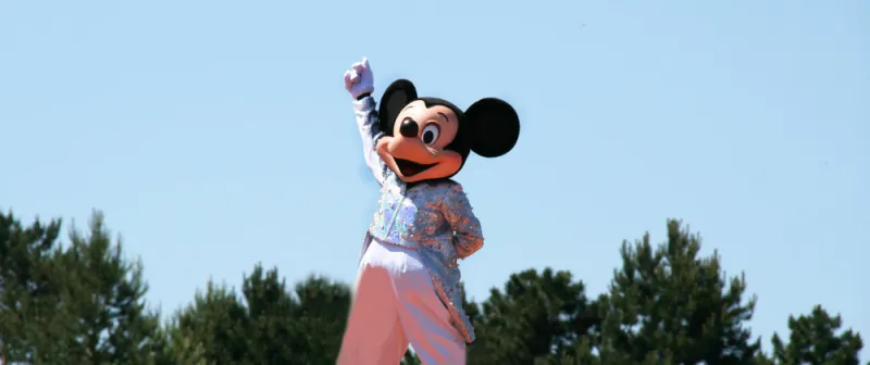 mickey mouse walt disney character in a disneyland parade disn