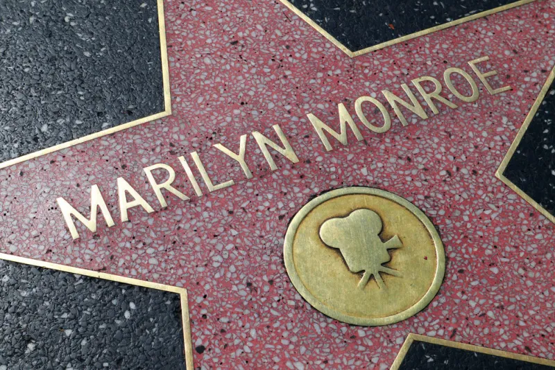 hollywood, california – star of marilyn monroe on hollywood wa