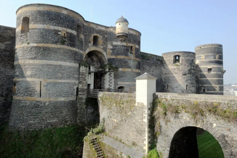 a view of the castle in angers, western france, known as the 'castle of the dukes of anjou', on march 13, 2014 afp photo   jean-francois monier (photo by jean-francois monier   afp)