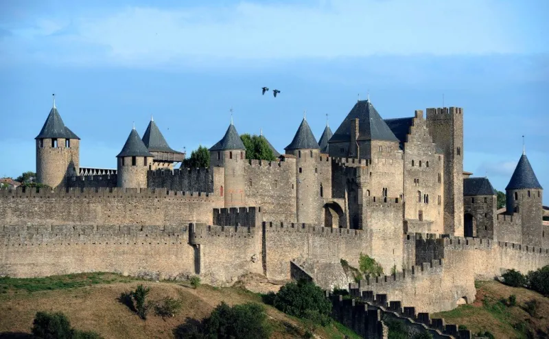 picture taken on july 14, 2012 of the historic fortified city of carcassonne, southwestern france afp photo   eric cabanis (photo by eric cabanis   afp)