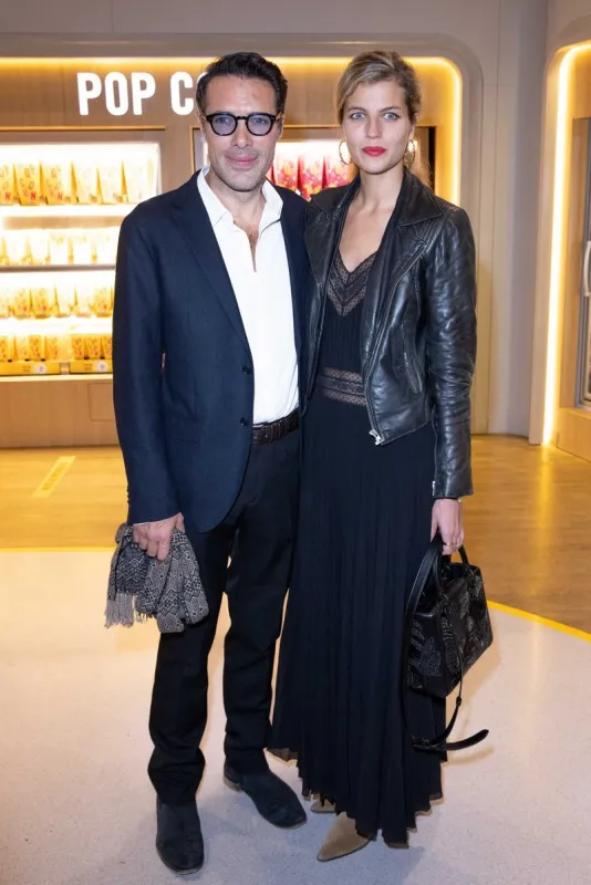 3rd cineroman nice festival opening ceremony and les choses humaines premiere red carpet in nice, france on october 20, 2021 president of the jury nicolas bedos and girlfriend pauline desmonts photo by shootpix abacapresscom , 785372 035 nice france