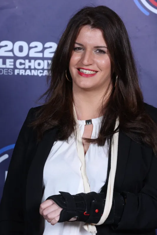 exclusive - marlene schiappa attends ‘2022 le choix des francais’ tv show held at bfm tv , in paris, france, on april 10, 2022 photo by jerome domine abacapresscom