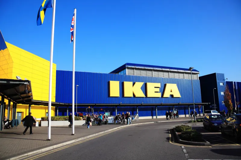 london, uk – november 19, 2011  ikea furniture retail store in brent park wembley