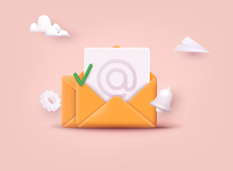 subscribe to newsletter vector illustration for online marketing and business open envelope with letter on phone sign up to mailing list 3d web vector illustrations