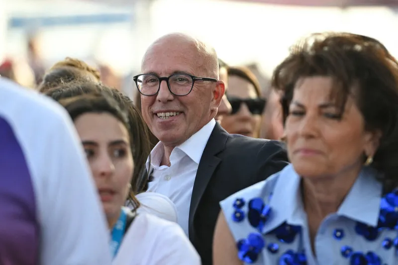 eric ciotti homme politique français lors du relais de la flamme olympique des jeux olympiques paris 2024 le 18 juin 2024 à nice, france photo par pascal della zuana icon sport abacapresscom