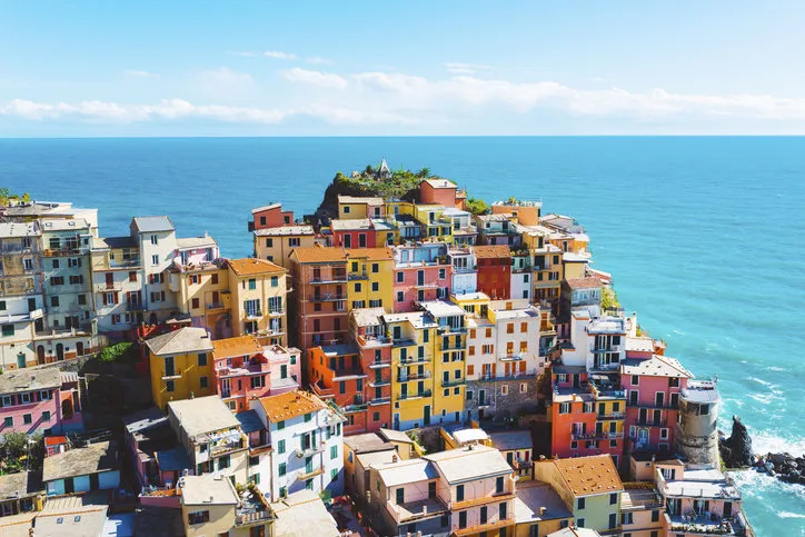 cinque terre in italy, road trip, springtime travel destination, tourists having fun, exploring the city, visiting famous places and sightseeing