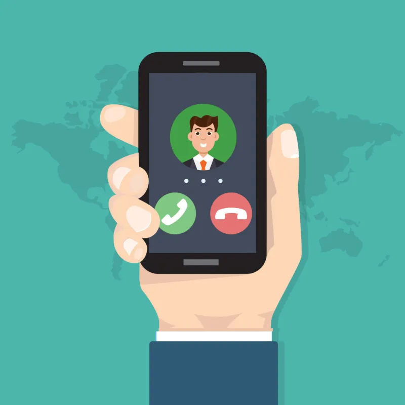 voice over ip, ip telephony voip technology concept vector illustration