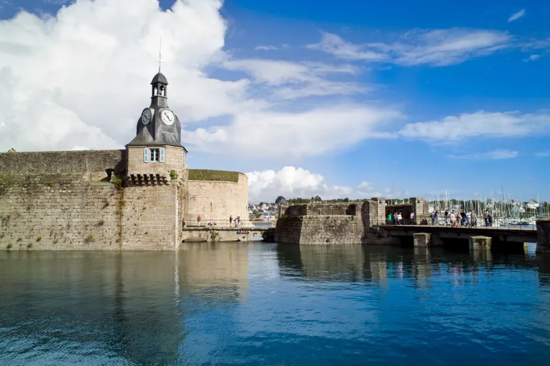 city of concarneau in brittany