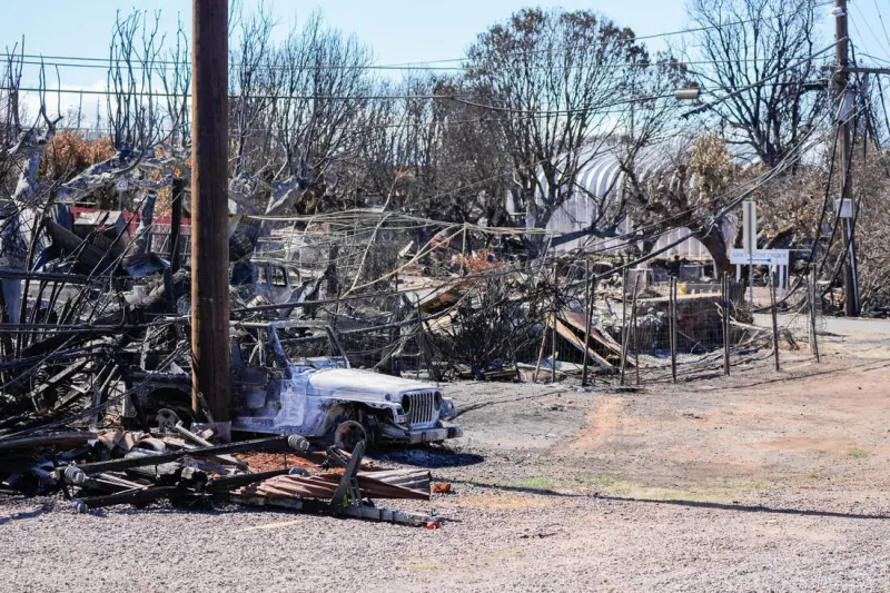 conséquences des incendies de maui - hawaii