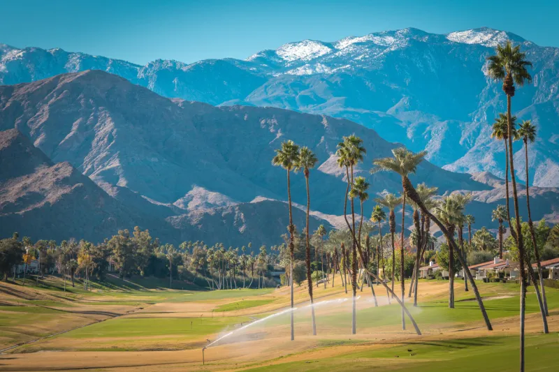scenic palm desert landscape california winter season in the coachella valley united states of california