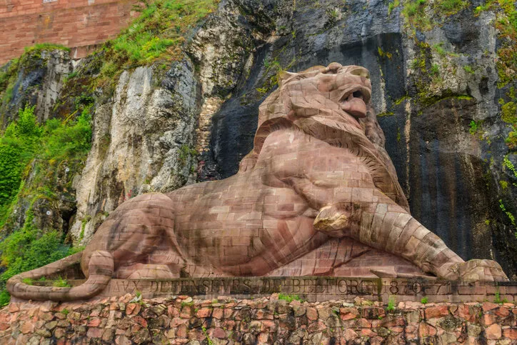 the lion of belfort is an 1880 monumental sculpture by bartholdi in belfort, france