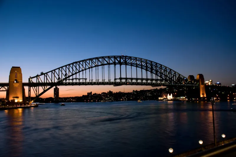 bridge over water in sidney
