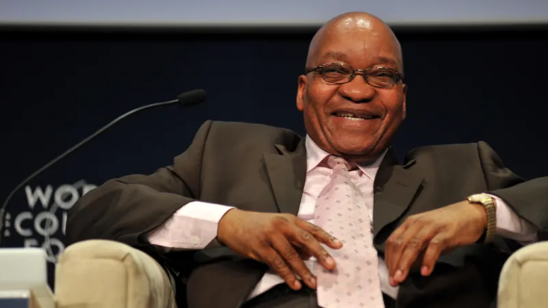 jacob zuma - forum économique mondial sur l'afrique