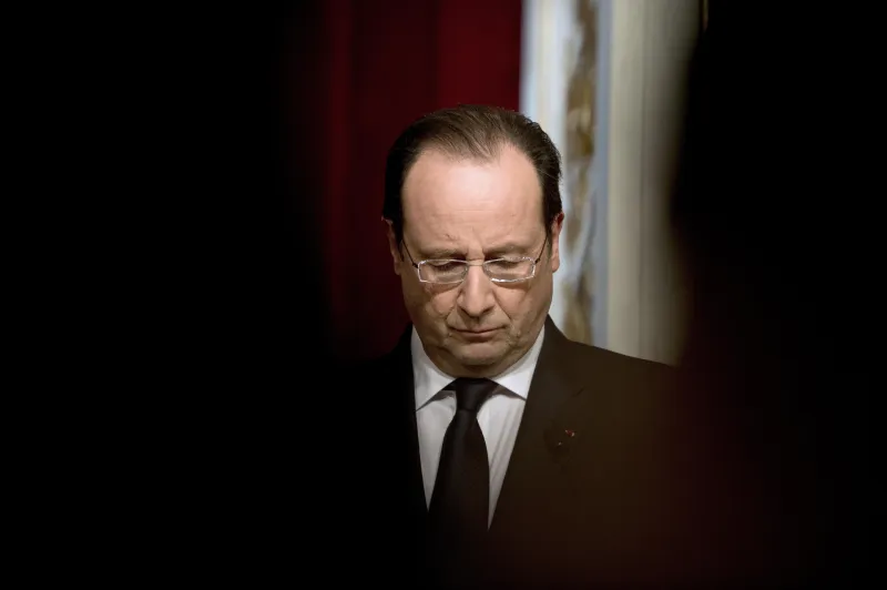 le président français françois hollande est photographié au palais d'elysée, le 23 janvier 2014, à paris afp photo alain jocard