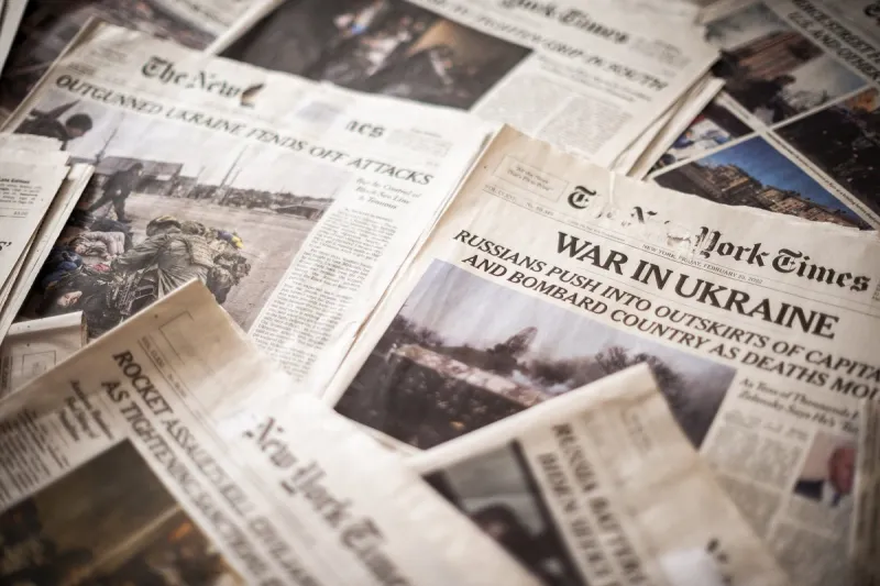 new york times newspaper reports on ukraine invasion - nyc