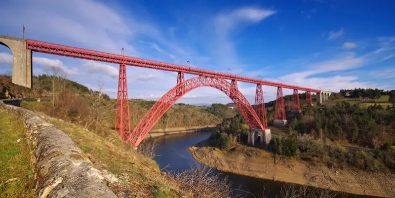 garabit viaduct in france, a famous bridge in europe