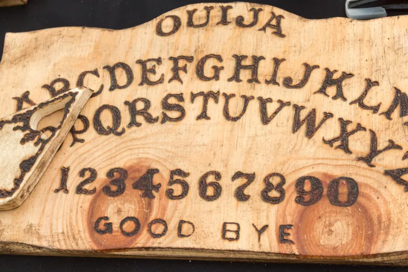 wooden board ouija  communication with spirits