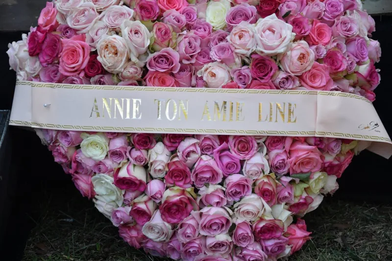 funeral of belgian singer annie cordy in cannes - southern france