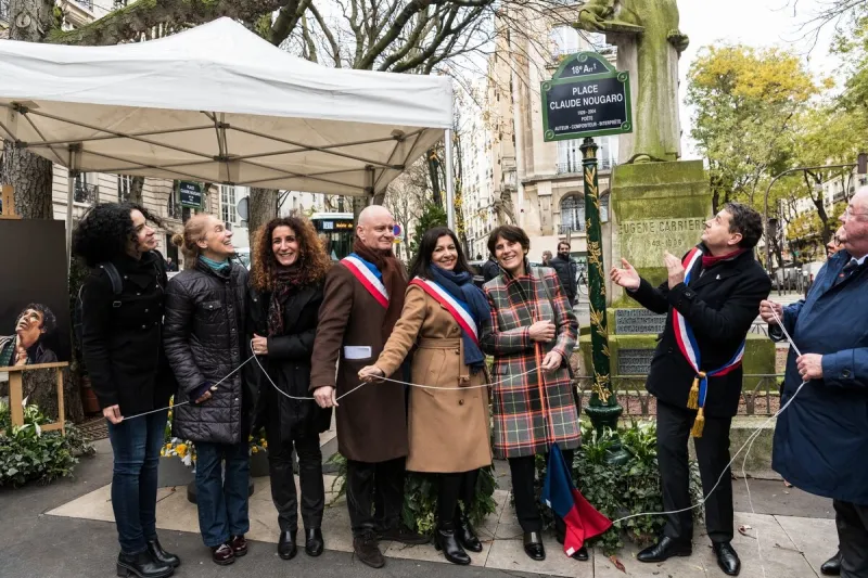 inauguration du square claude nougaro - paris