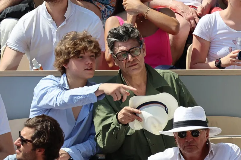 marc lavoine dans les tribunes lors des internationaux de france roland garros 2023 le 06 juin 2023 à paris, france photo by nasser berzane abacapresscom