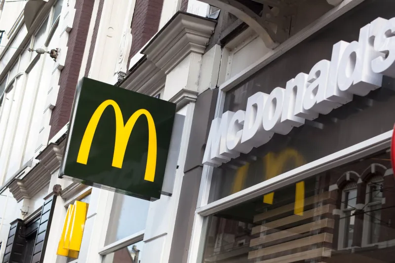 amsterdam, the netherlands - april 12, 2012  mcdonald's branch in amsterdam, the netherlands mcdonald's is the leading global fast food chain and can be found in many countries across the globe