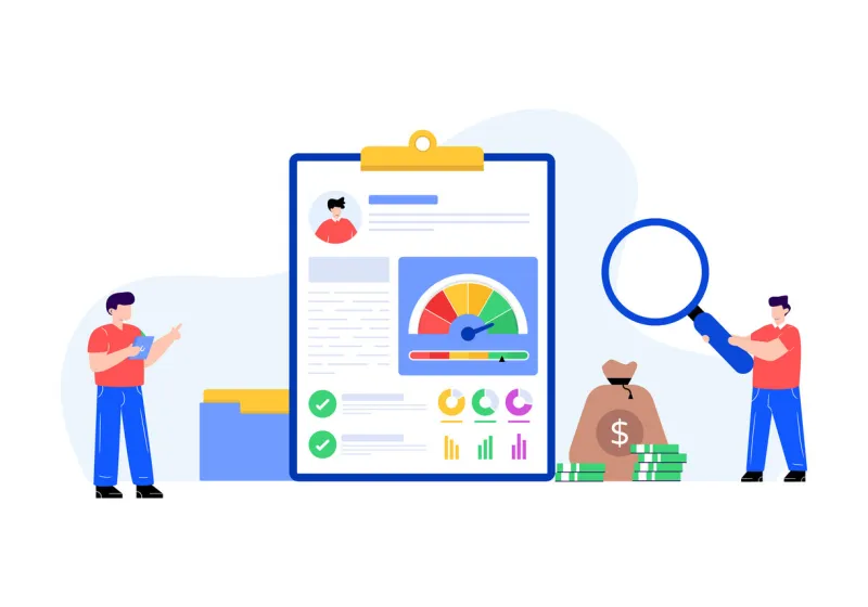 a business analysis flat illustration download