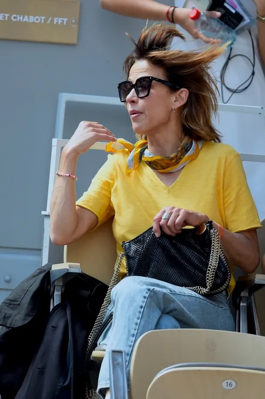 sophie marceau assiste aux internationaux de france 2024 à roland garros le 09 juin 2024 à paris, france photo par abacapresscom
