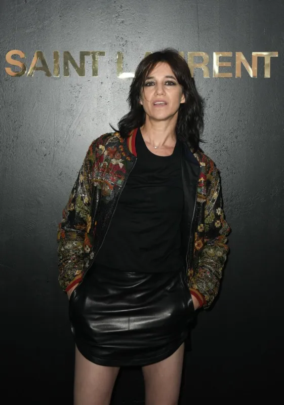 charlotte gainsbourg attends the saint laurent show as part of the paris fashion week womenswear spring summer 2019 at trocadero on september 25, 2018 in paris, france photo by laurent zabulon abacapresscom , 652874 137 paris france