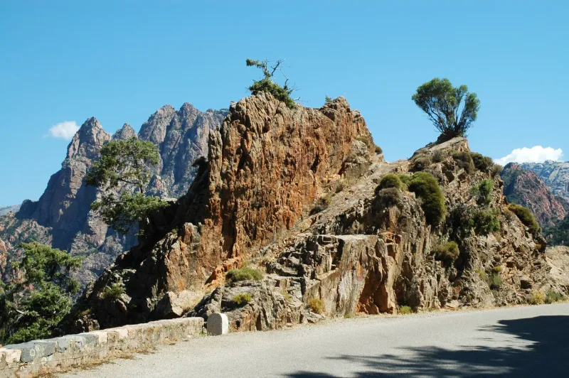 spelunca gorge, corsica, france