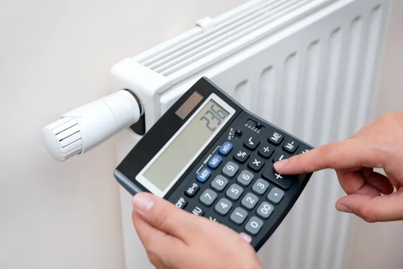 heating, concept of rising heating prices, expensive heating cost