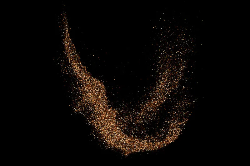 coffee color grain texture isolated on black background chocolate shades confetti brown particles digitally generated image vector illustration, eps