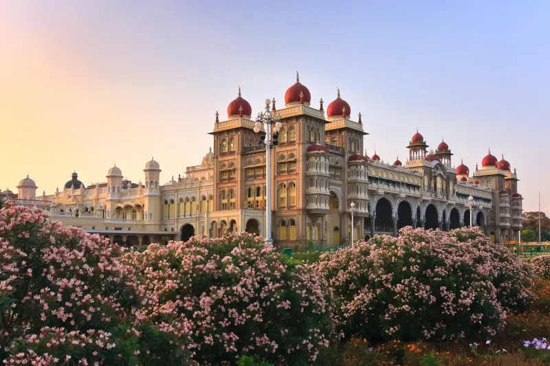 the famous mysore palace , mysore , india
