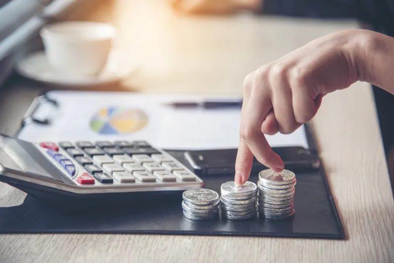 collaboration worker in office working together with spreadsheet document showing information financial startup business financial planning on profit budget of accounting project