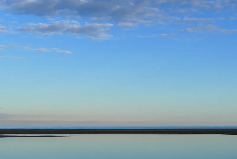 sunset in leucate la franqui, aude